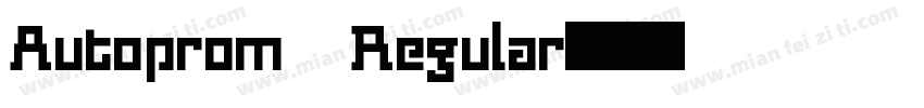 Autoprom Regular字体转换